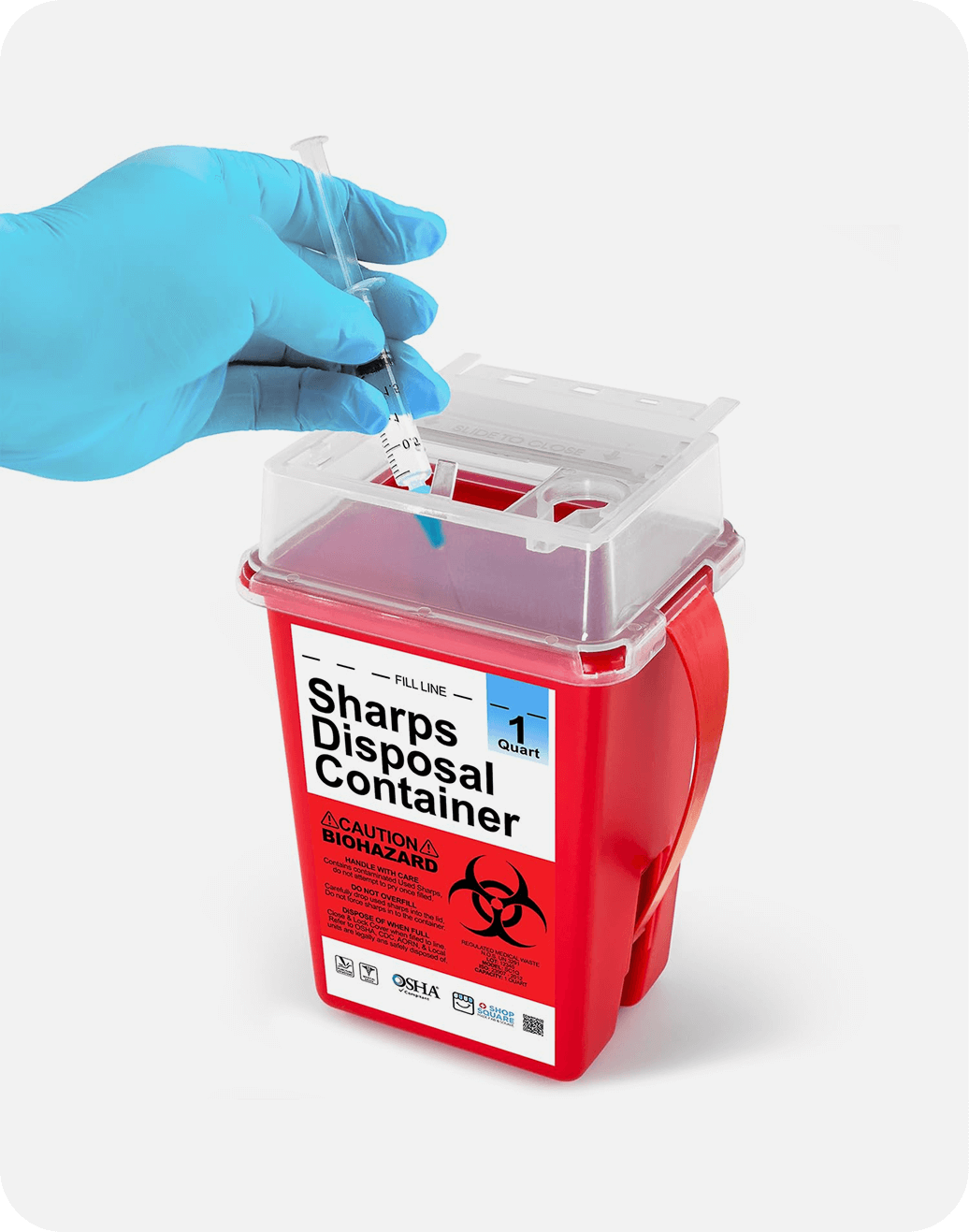 Biohazard Sharps Container